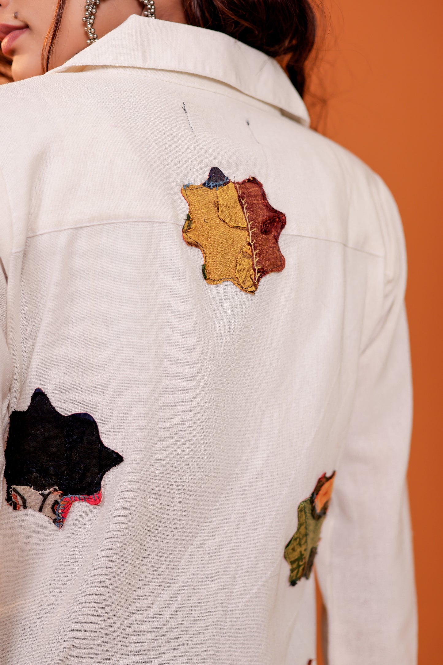 0181-S-HOB Handcrafted Heritage Patchwork Cotton Shirt - Made in India