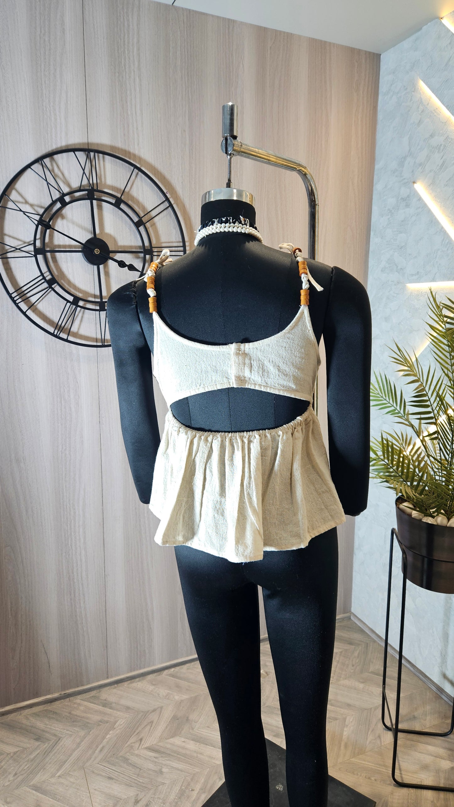 02-T-HOB Women’s Handmade Boho Chic Sleeveless Cotton Top – Made in India