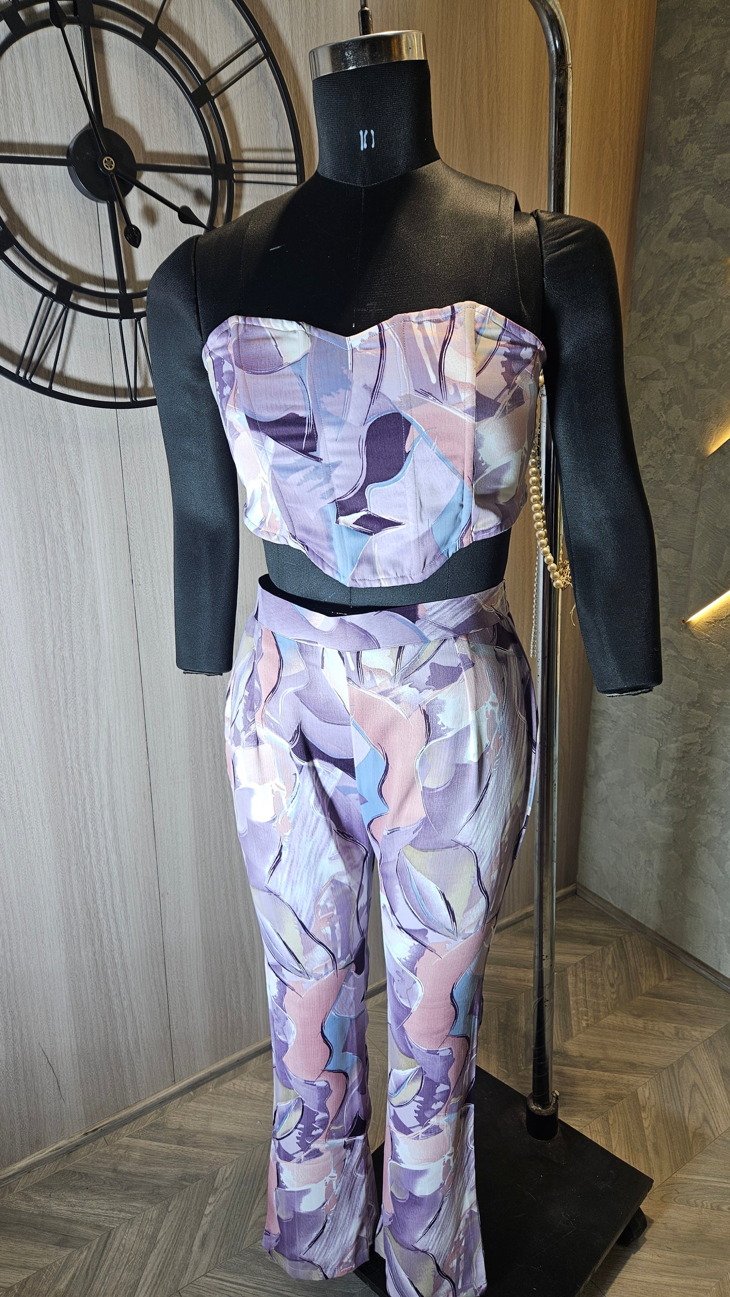 017-C-HOB Women's stylish three-piece co-ord set – Made in India