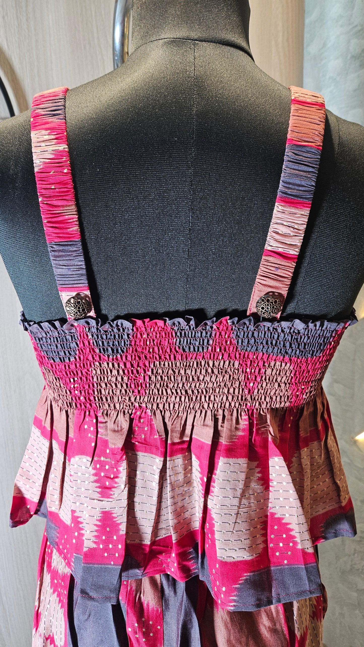 019-C-HOB Handcrafted Embroidered Boho Cotton Top – Made in India