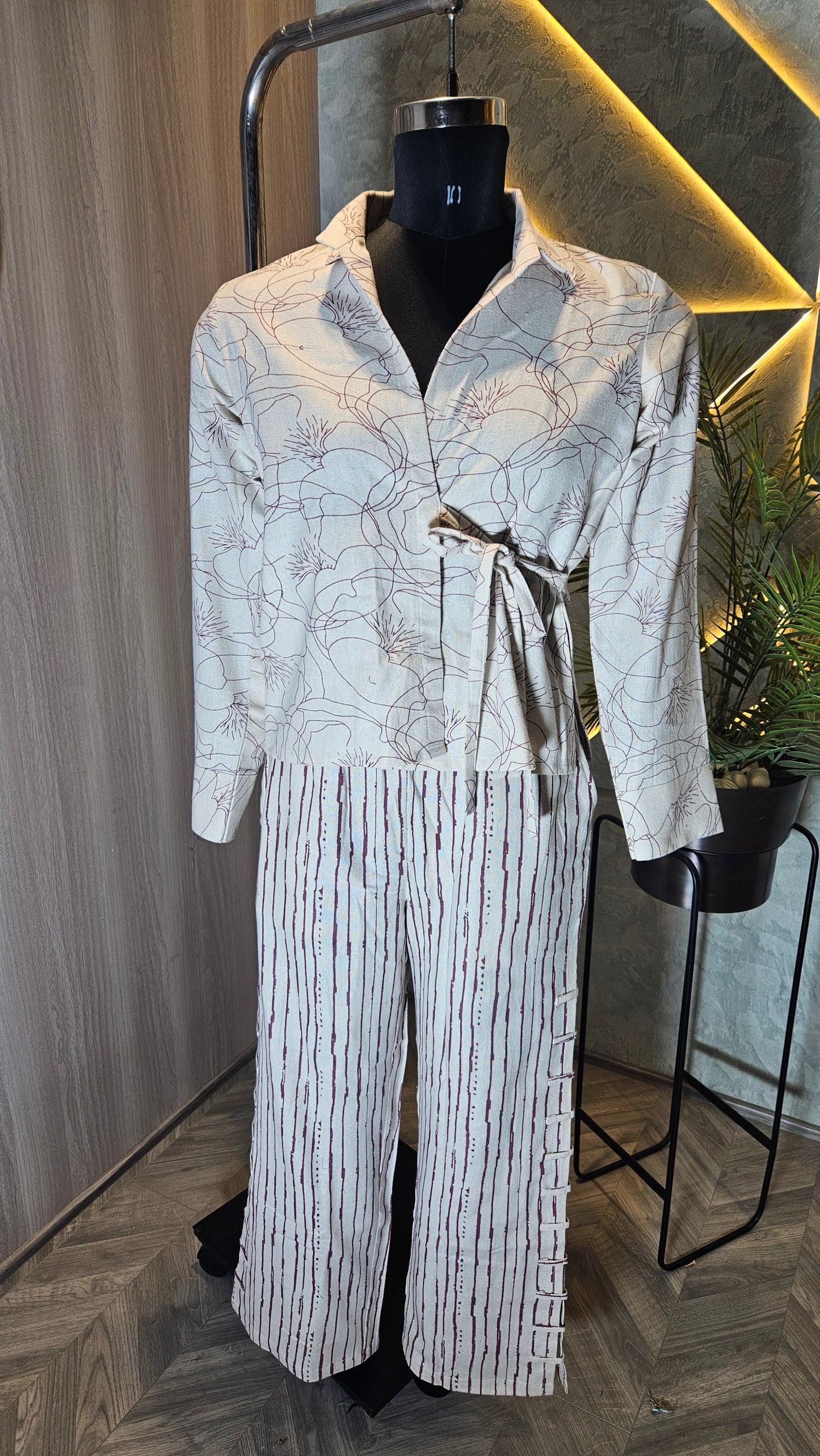 021-C-HOB Women's Cotton Wrap Top – Made in India