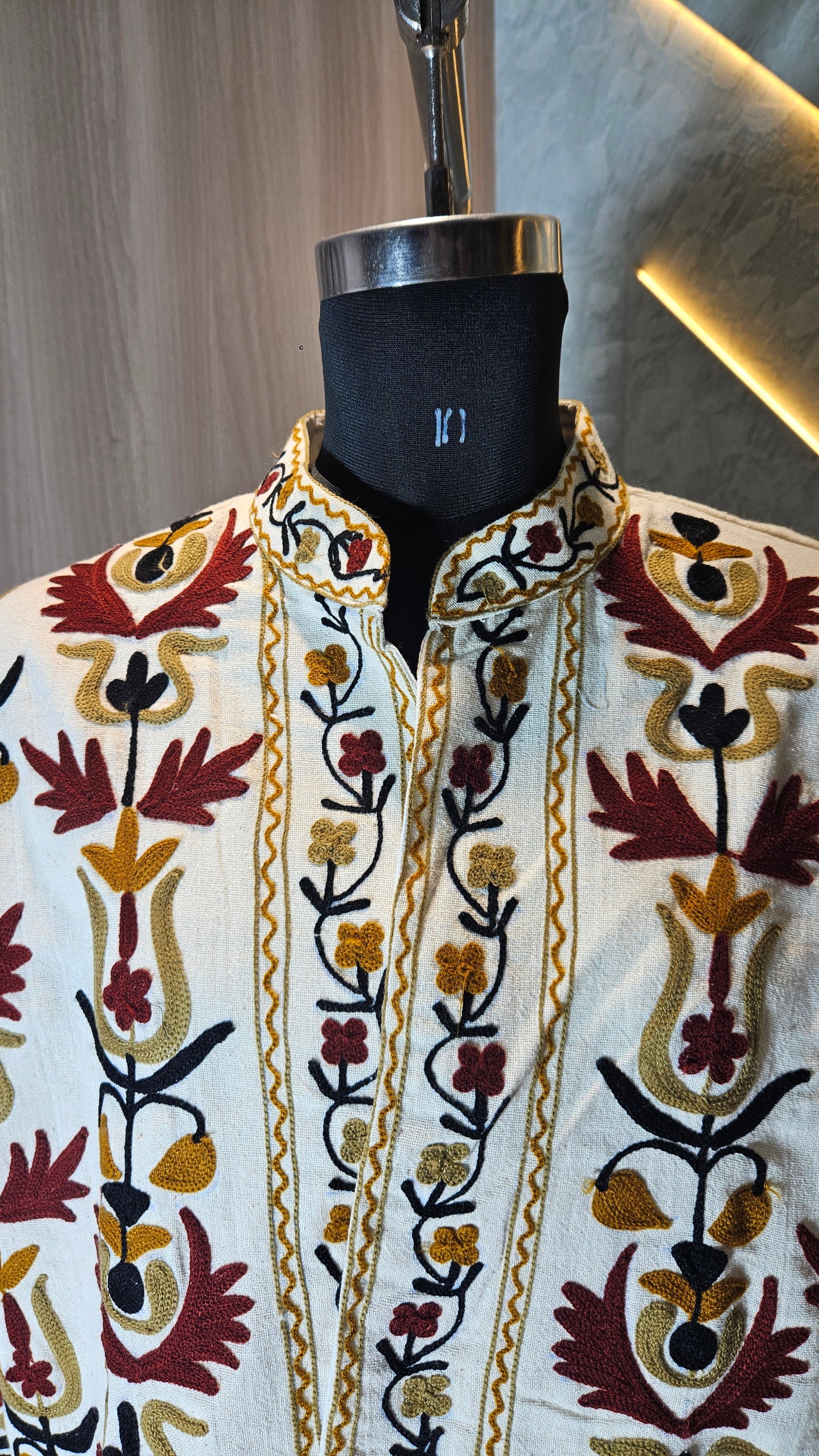 029-J-HOB Handcrafted Embroidered Boho Cotton Top – Made in India