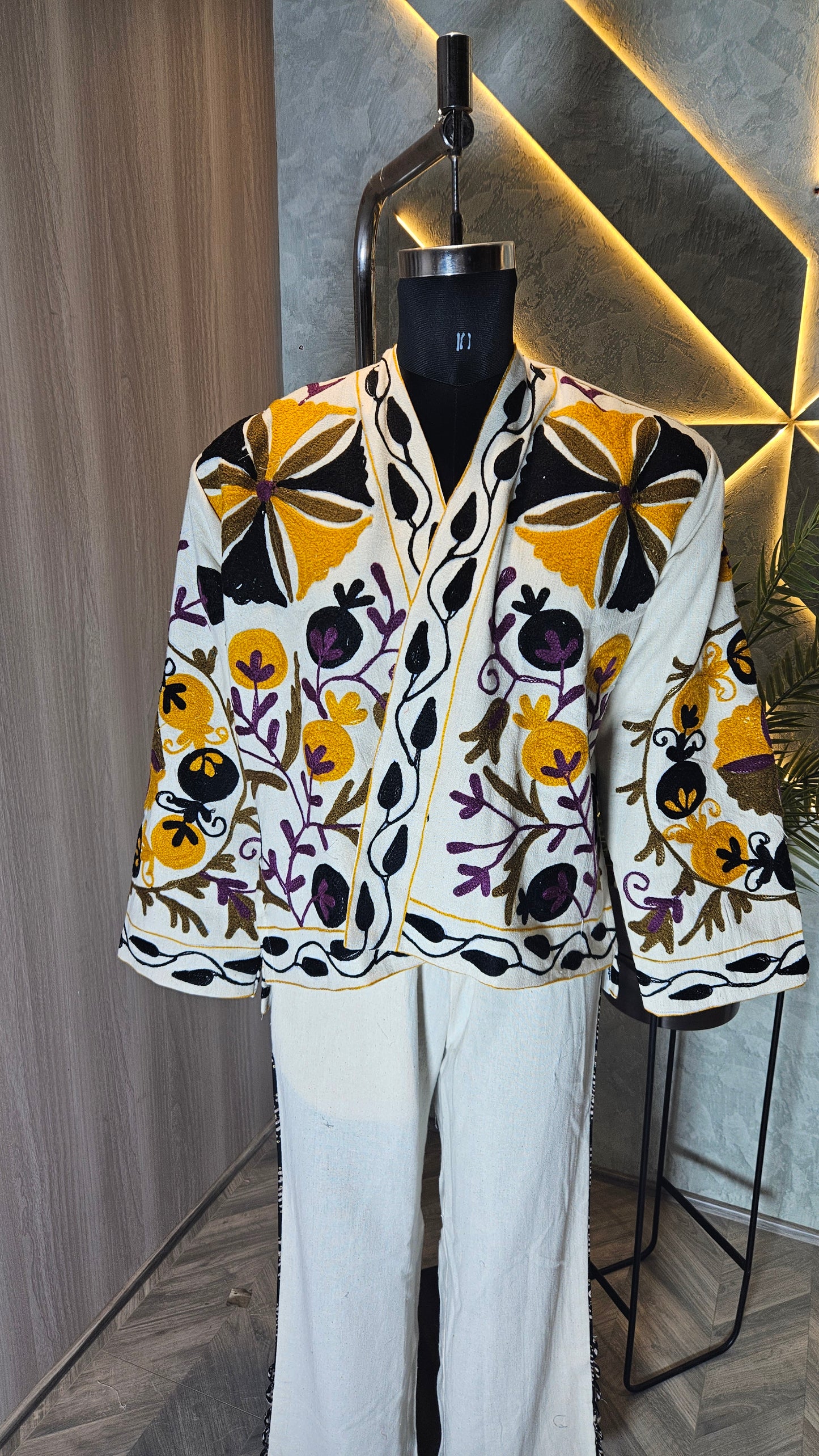 030-J-HOB Handcrafted Embroidered Boho Cotton Top – Made in India