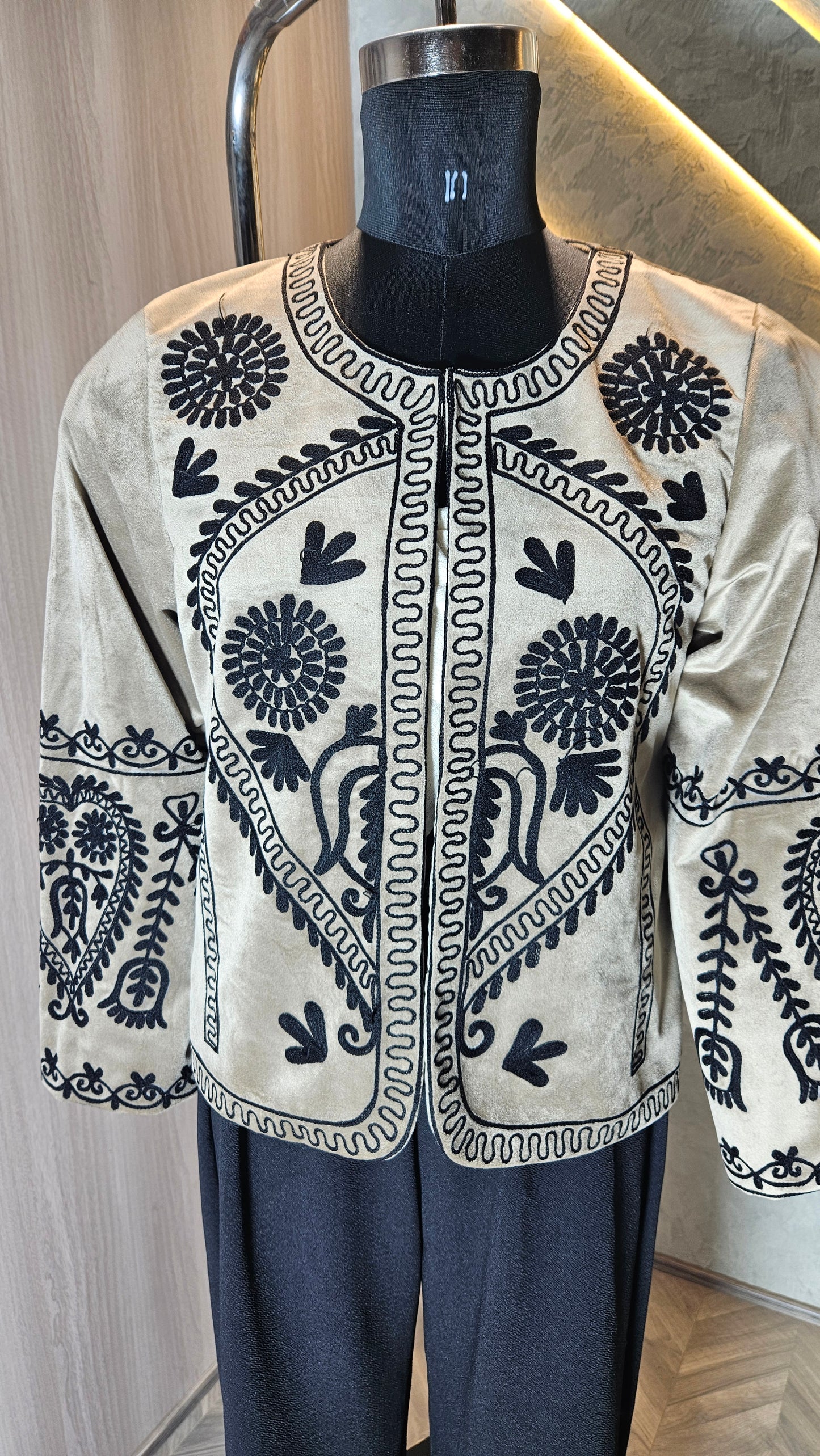 037-J-HOB Handcrafted Embroidered Boho Cotton Top – Made in India