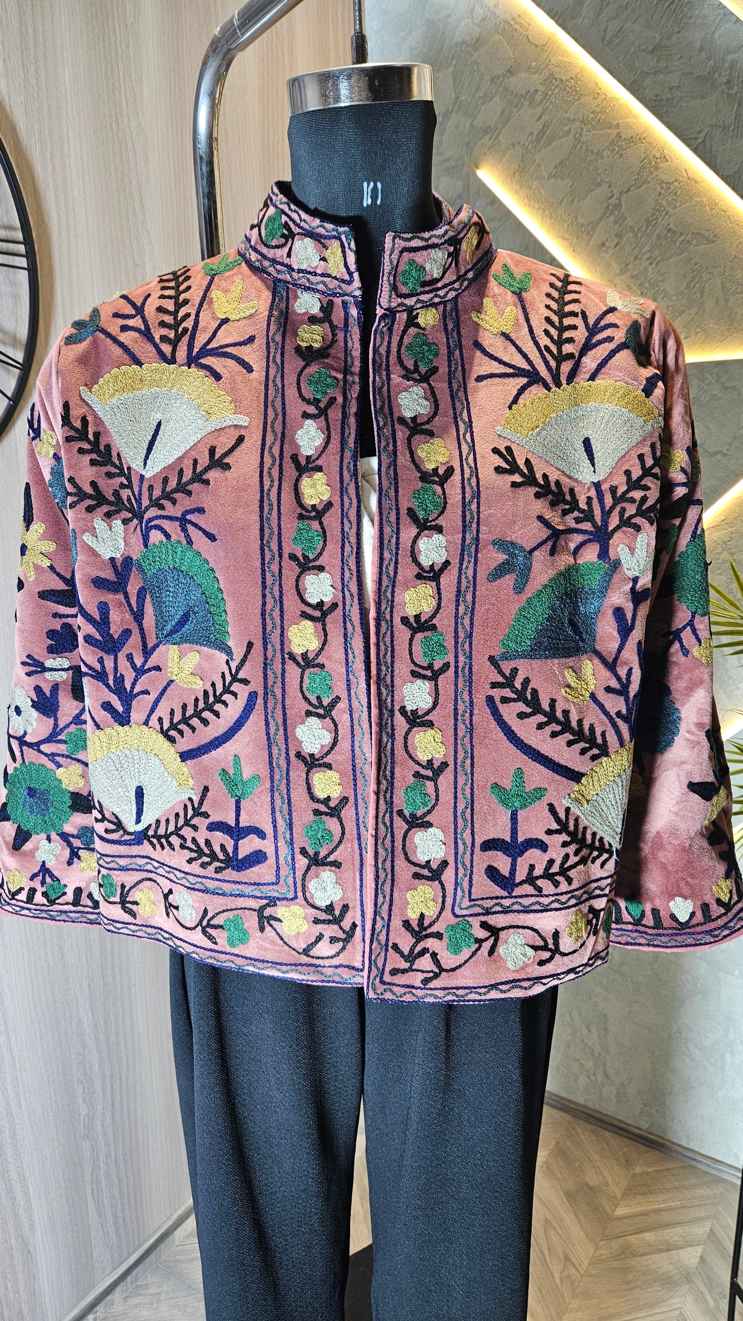 039-J-HOB Handcrafted Embroidered Boho Cotton Top – Made in India