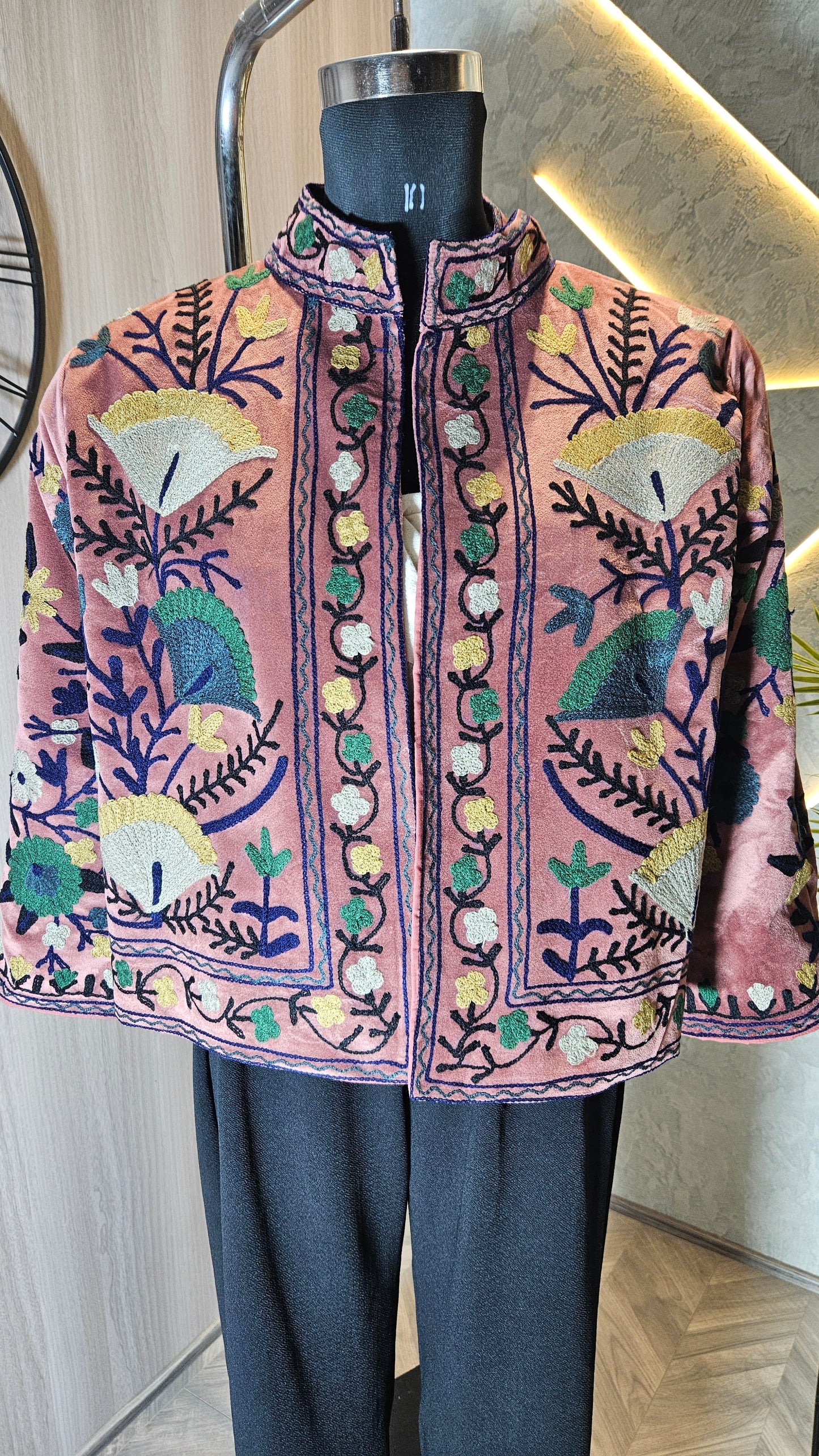 039-J-HOB Handcrafted Embroidered Boho Cotton Top – Made in India