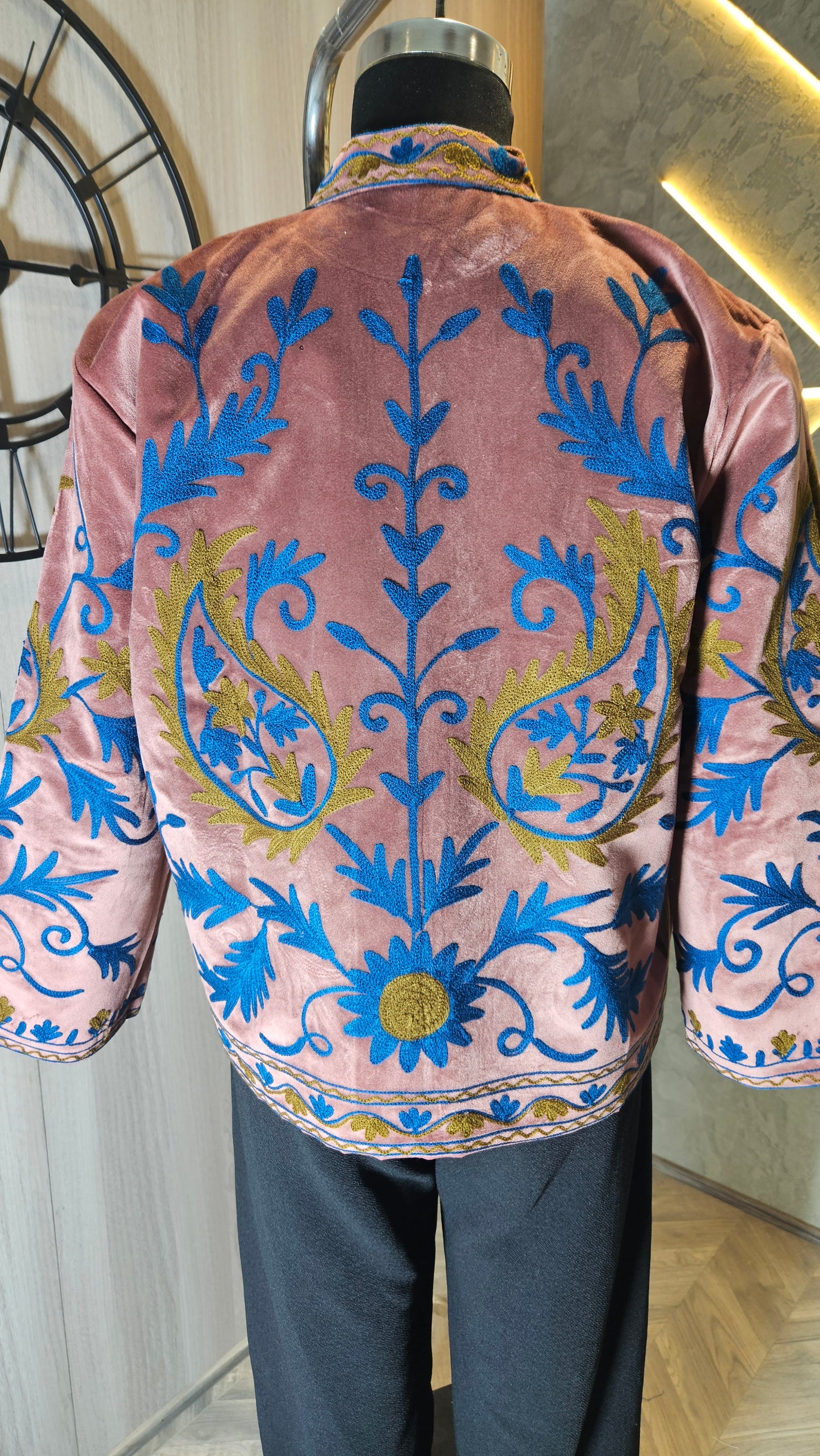 041-J-HOB Handcrafted Embroidered Boho Cotton Top – Made in India