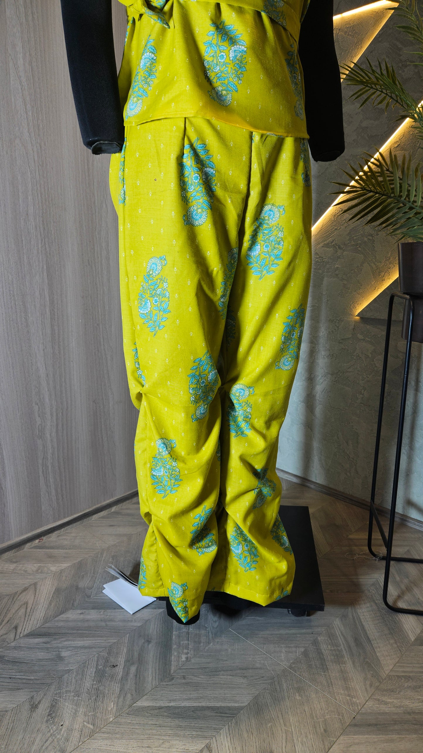 0105-C-HOB Handcrafted One-Shoulder Printed Cotton Jumpsuit- Made in India