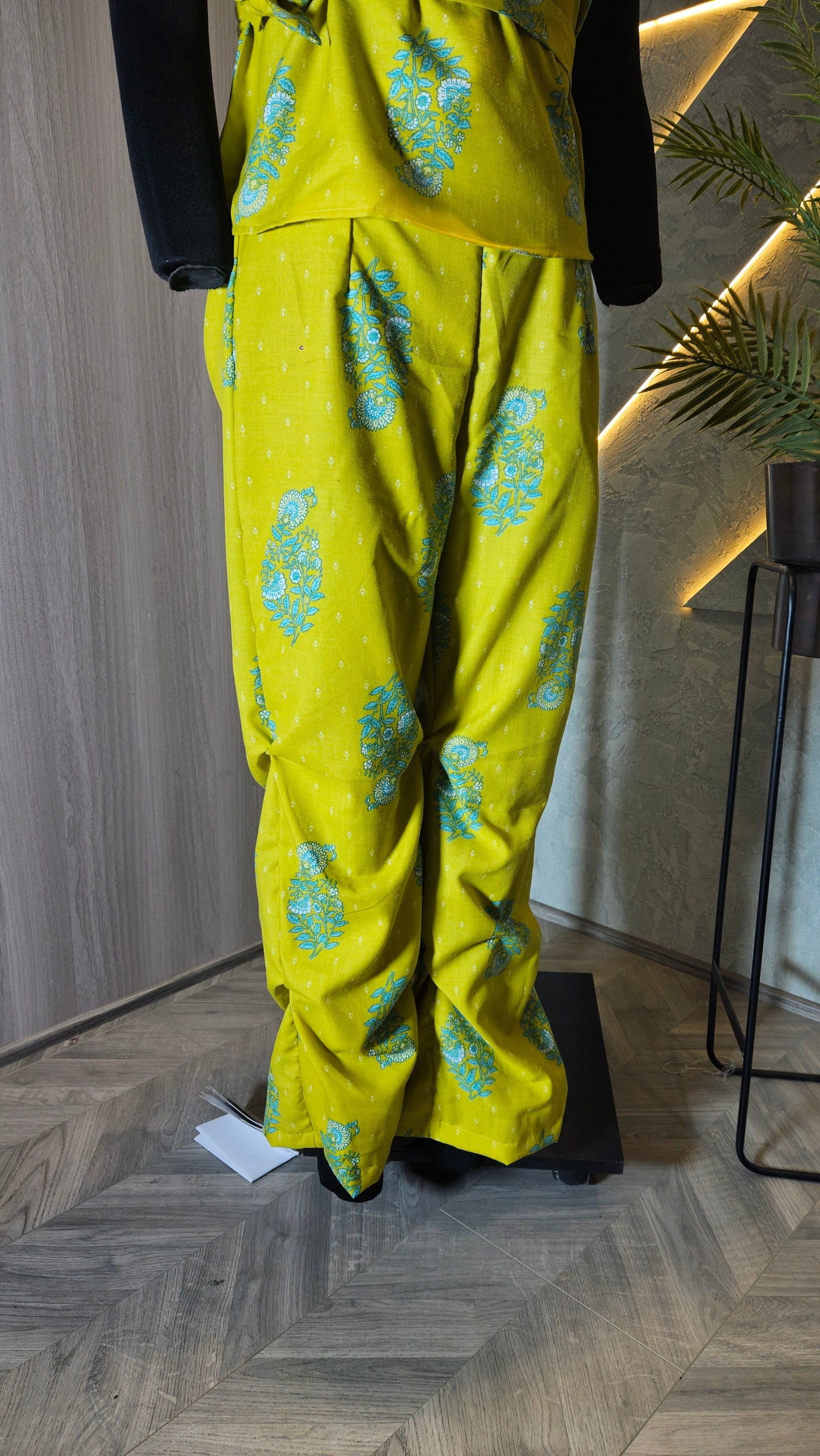 0105-C-HOB Handcrafted One-Shoulder Printed Cotton Jumpsuit- Made in India