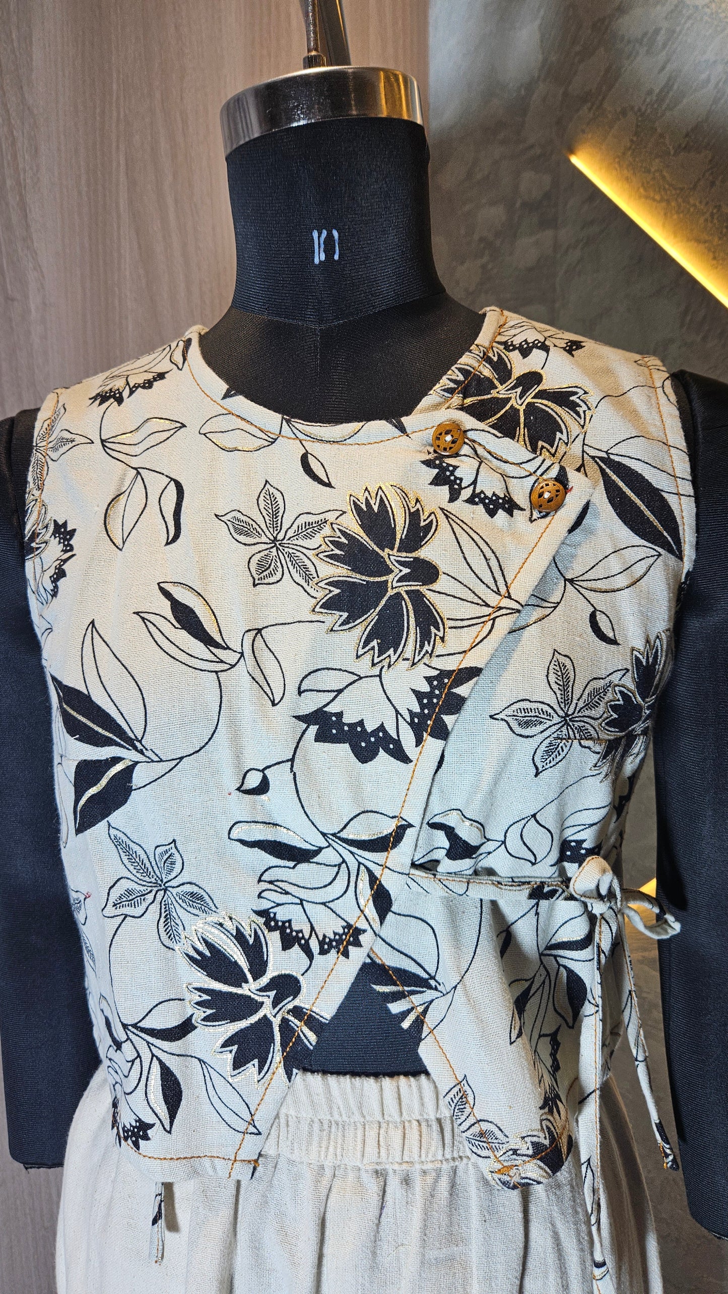 0128-T-HOB- Boho Bloom Women's Wrap Crop Top - Made in India