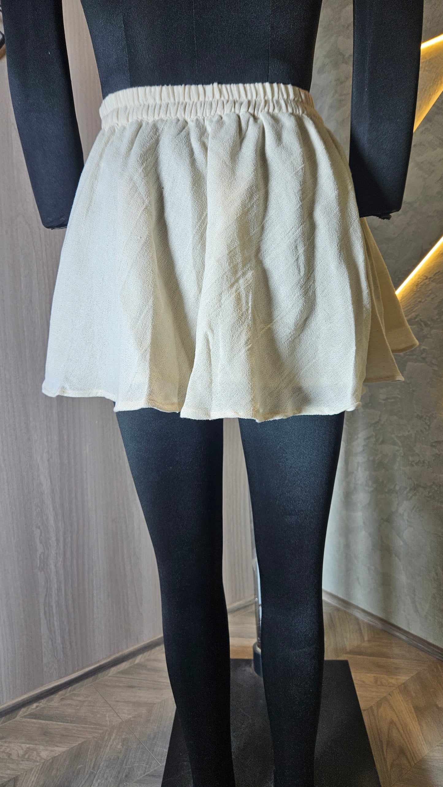 0140-SK-HOB- Boho Chic Handcrafted High-Waist Mini Skirt- Made in India