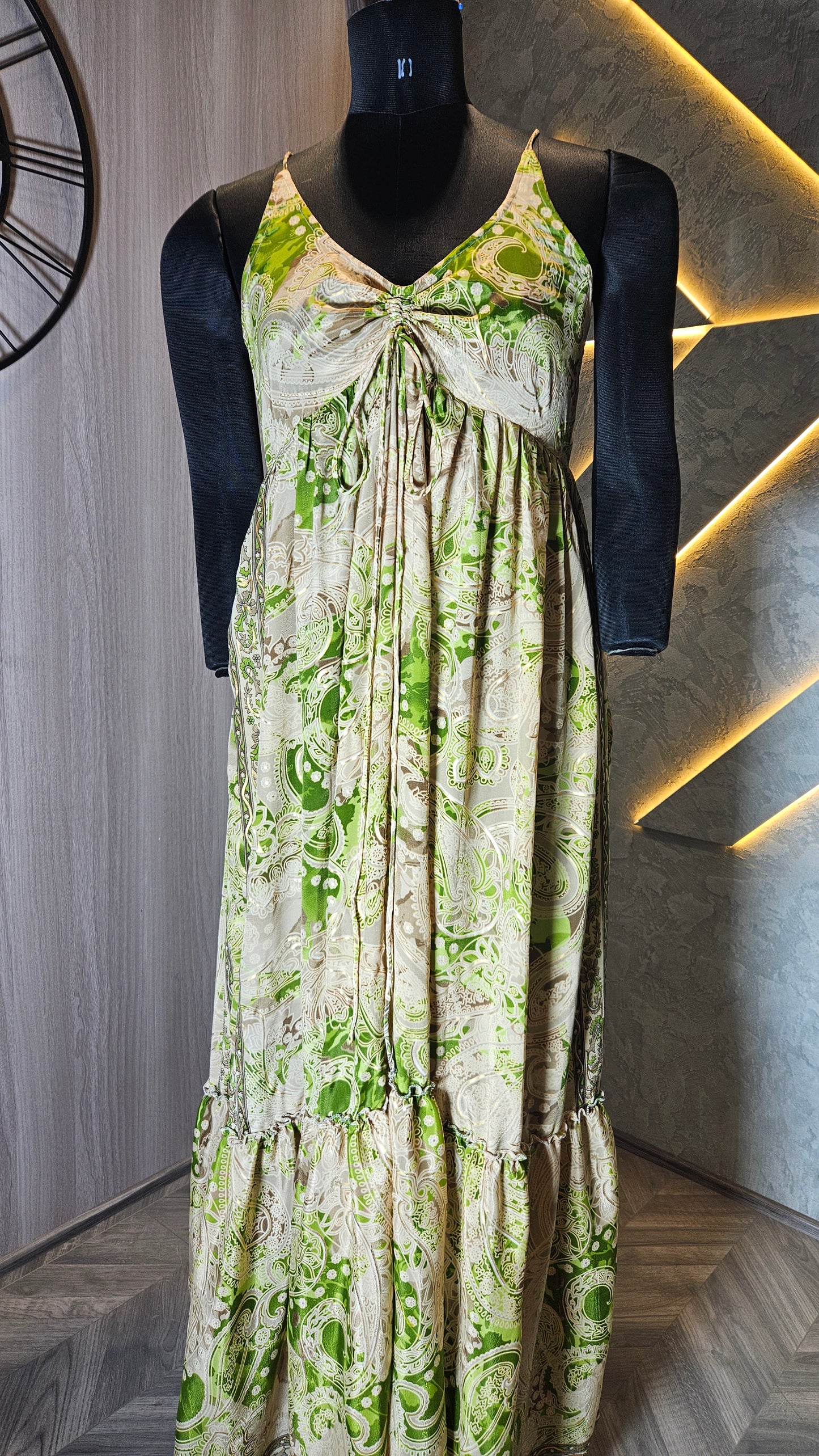 0154-D-HOB-Boho Chic Printed Maxi Dress - Made in India