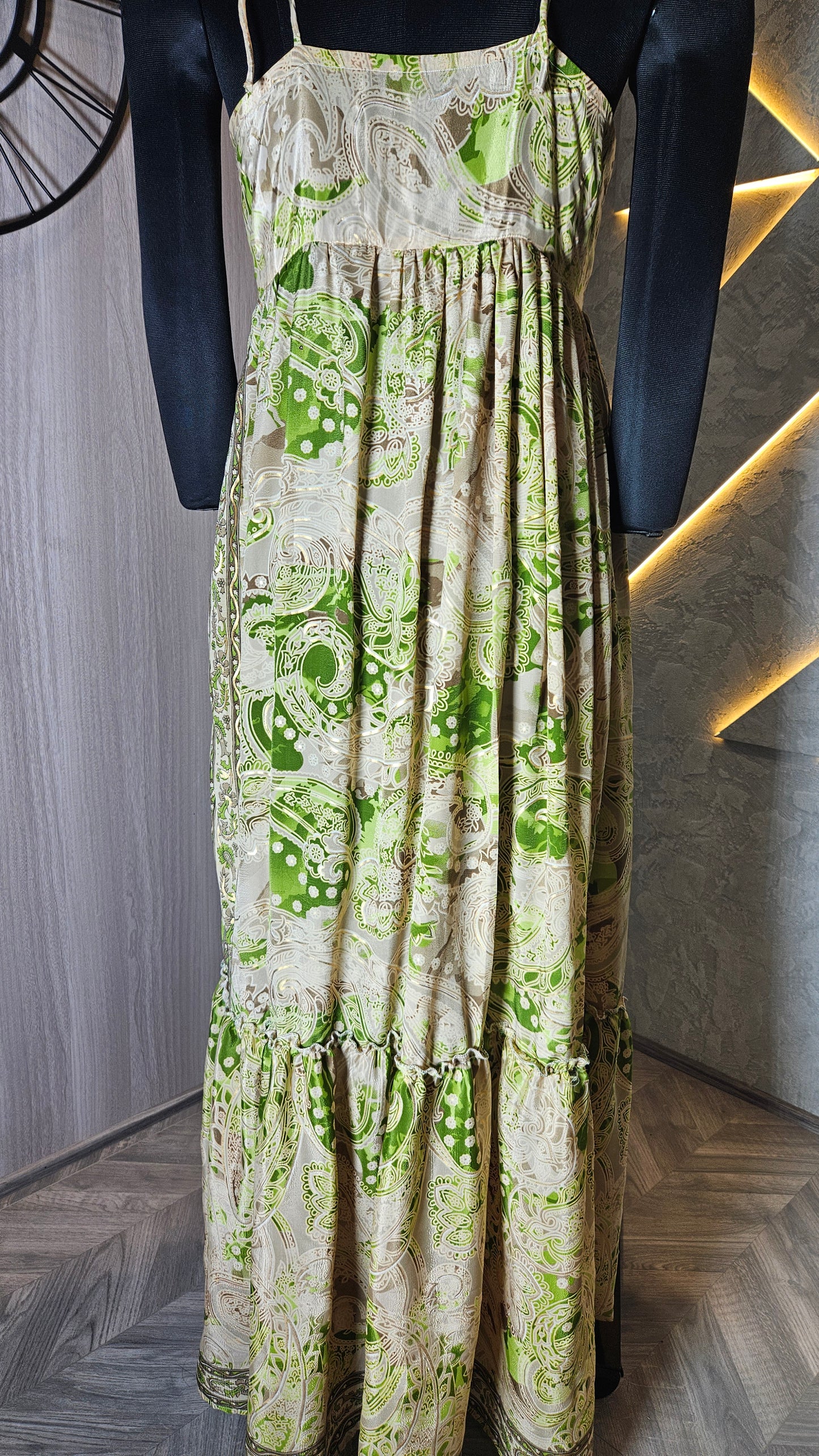 0154-D-HOB-Boho Chic Printed Maxi Dress - Made in India