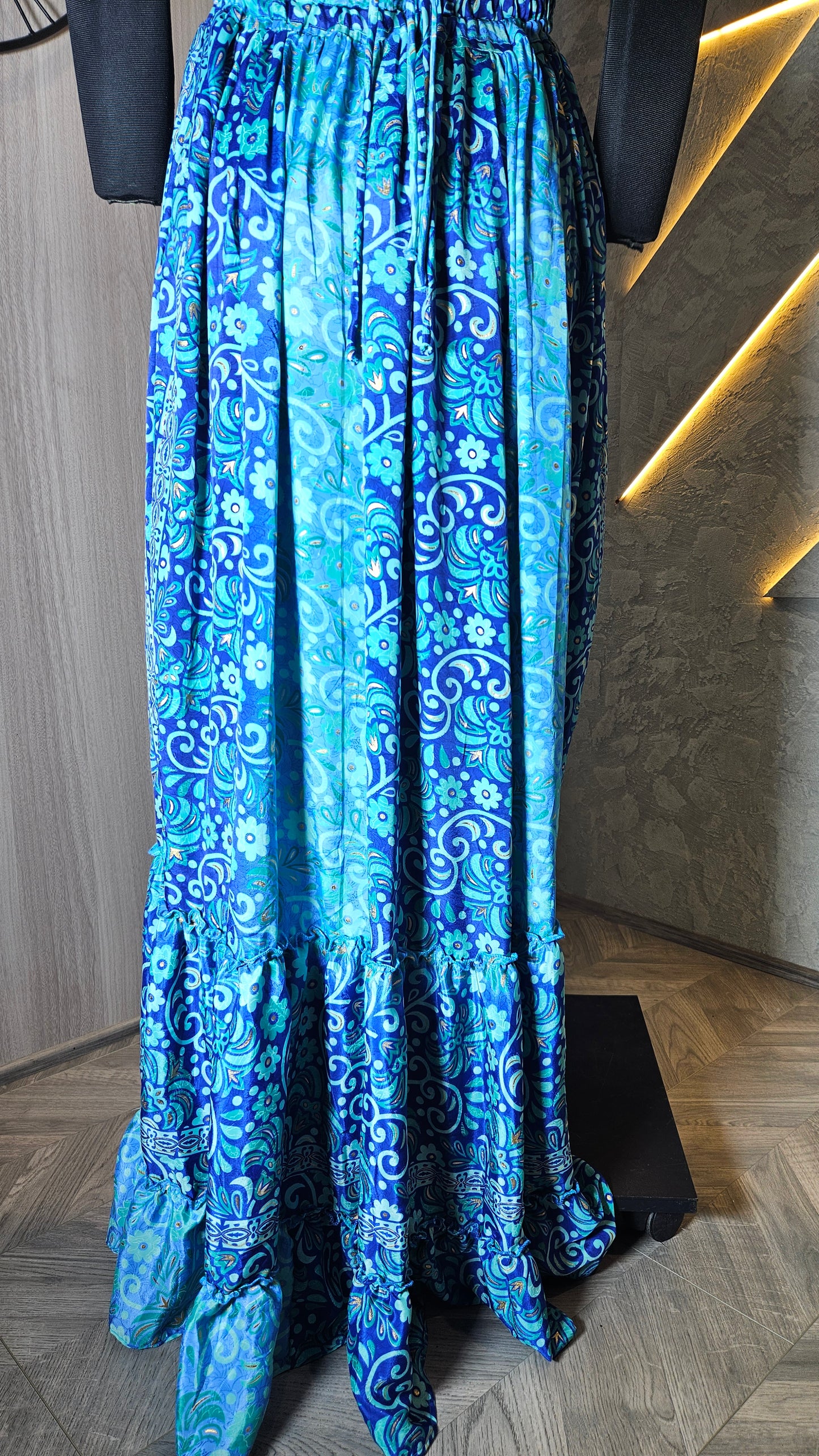 0161-J-HOB-Boho Breeze Women's Halter Neck Maxi Dress - Made in India