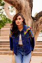 Heritage Threads: Handmade Boho-Chic Denim Jacket