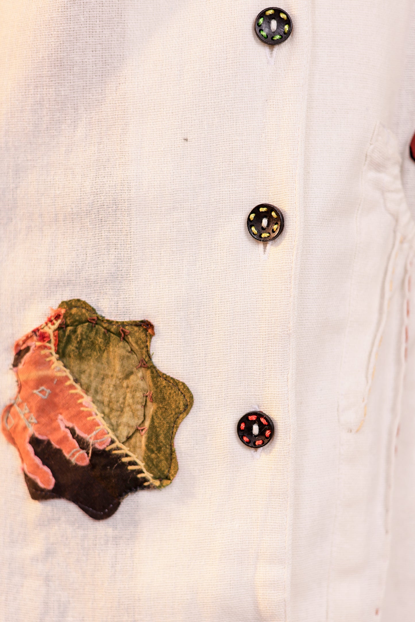 0181-S-HOB Handcrafted Heritage Patchwork Cotton Shirt - Made in India