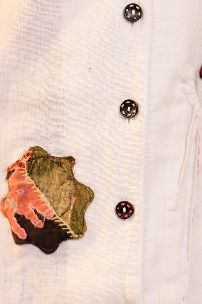 0181-S-HOB Handcrafted Heritage Patchwork Cotton Shirt - Made in India