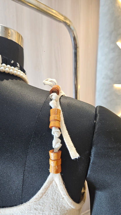 02-T-HOB Women’s Handmade Boho Chic Sleeveless Cotton Top – Made in India