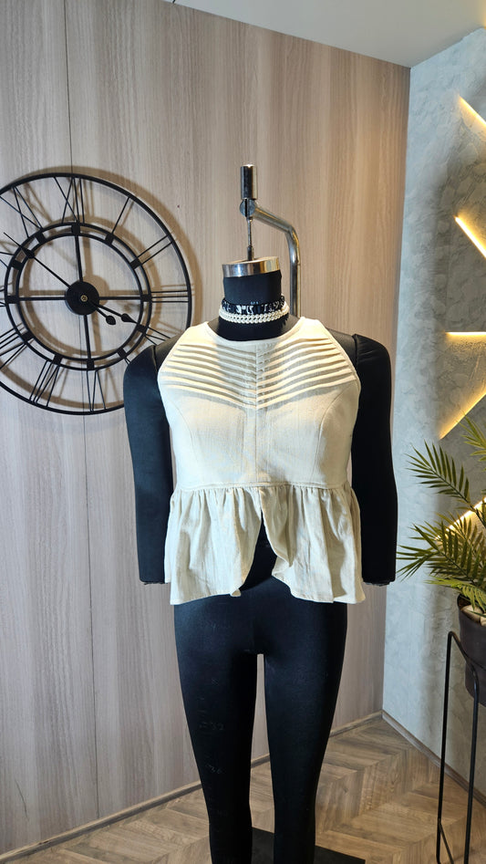 03-T-HOB Women’s Designer Peplum Top – Made in India