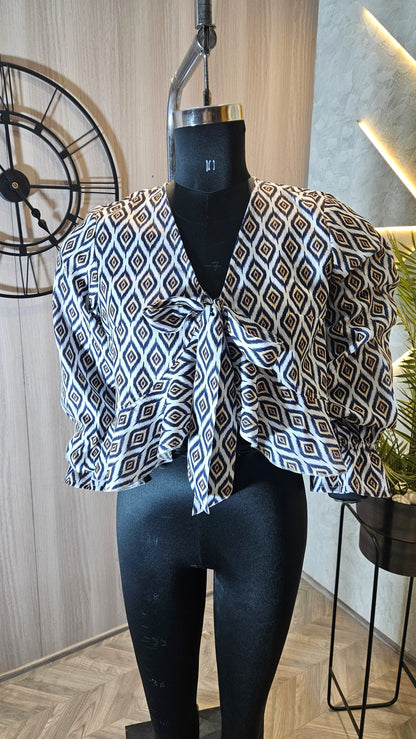 010-T-HOB stylish women’s printed top – Made in India