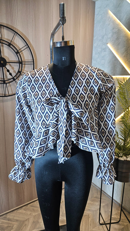 010-T-HOB stylish women’s printed top – Made in India