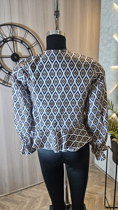 010-T-HOB stylish women’s printed top – Made in India