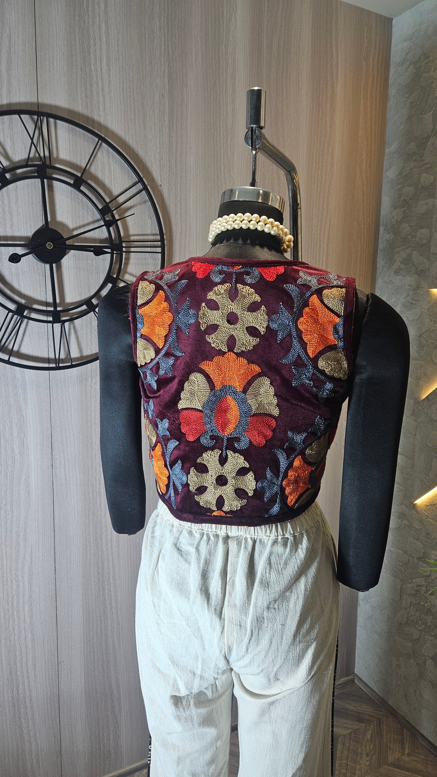 011-J-HOB handcrafted ethnic embroidered waistcoat – Made in India