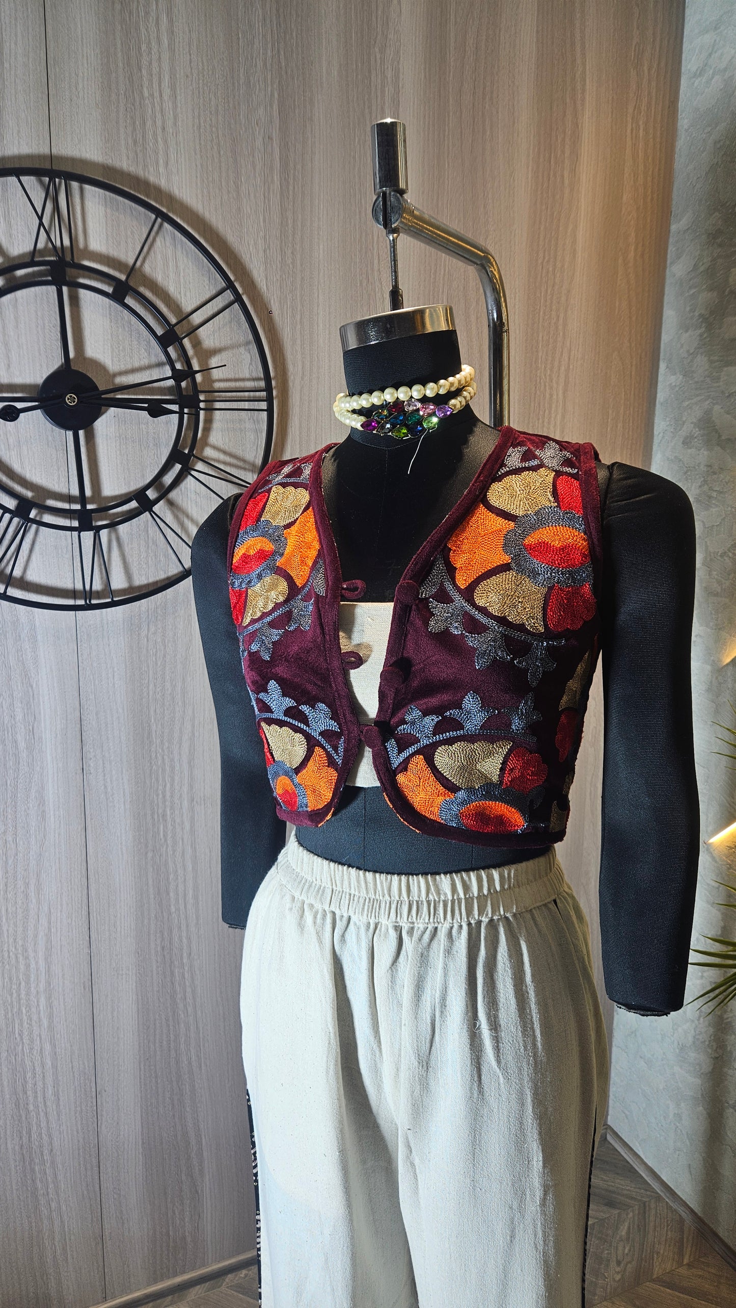 011-J-HOB handcrafted ethnic embroidered waistcoat – Made in India