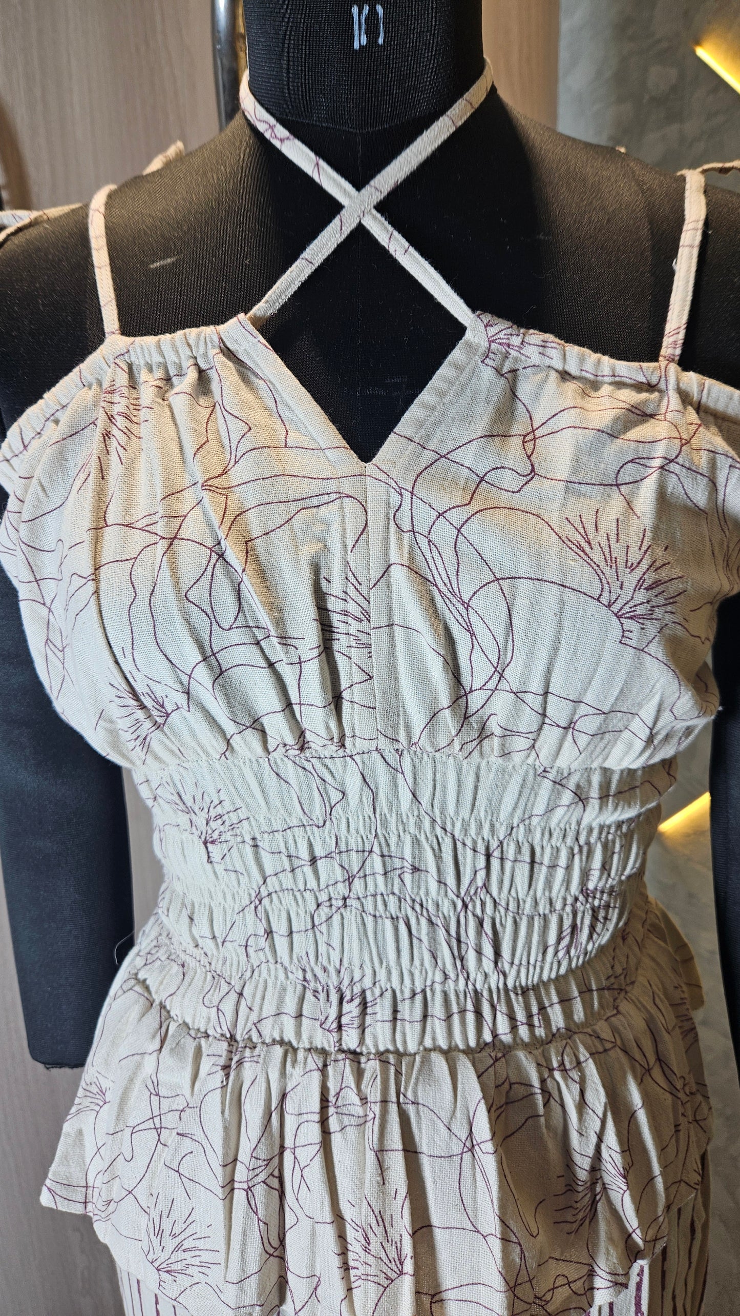 020-C-HOB Handcrafted Embroidered Boho Cotton Top – Made in India