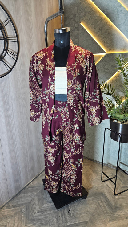 023-C-HOB Women's Ethnic Floral Printed Kimono Top – Made in India