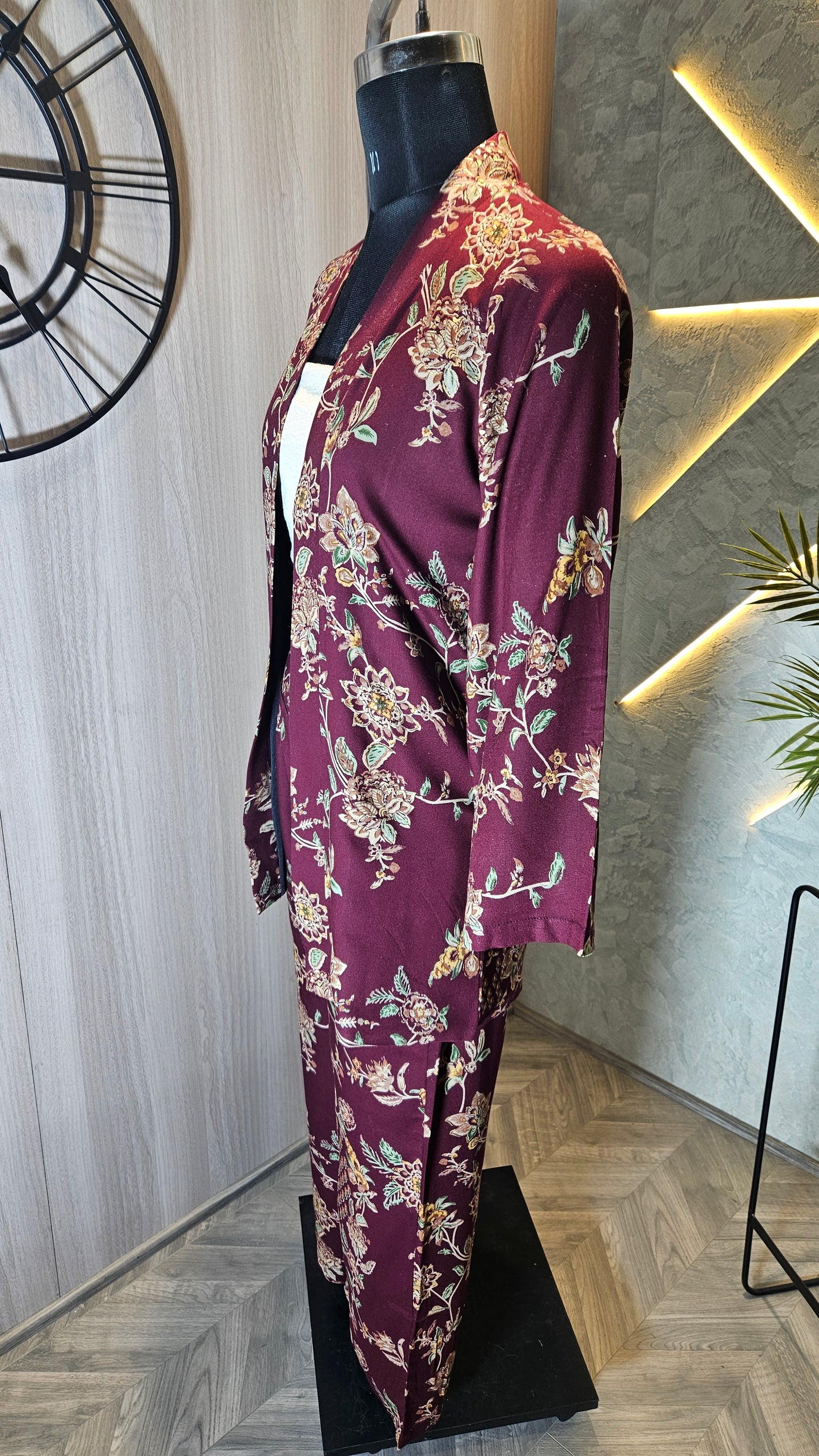 023-C-HOB Women's Ethnic Floral Printed Kimono Top – Made in India