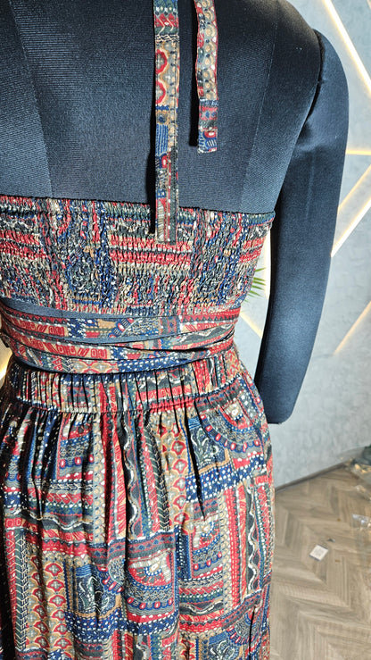 028-C-HOB Handcrafted Embroidered Boho Cotton Top – Made in India