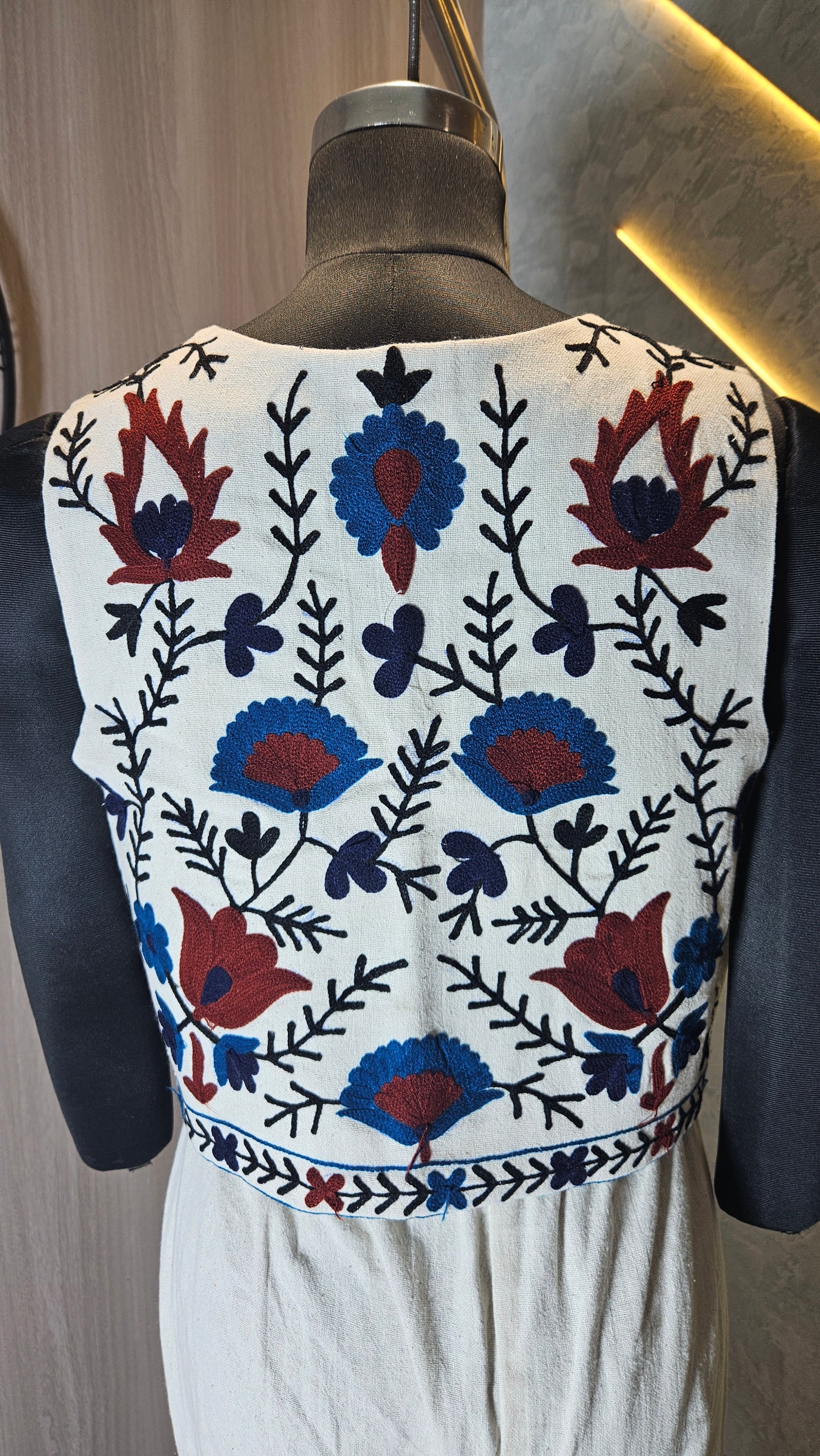 032-J-HOB Handcrafted Embroidered Boho Cotton Top – Made in India