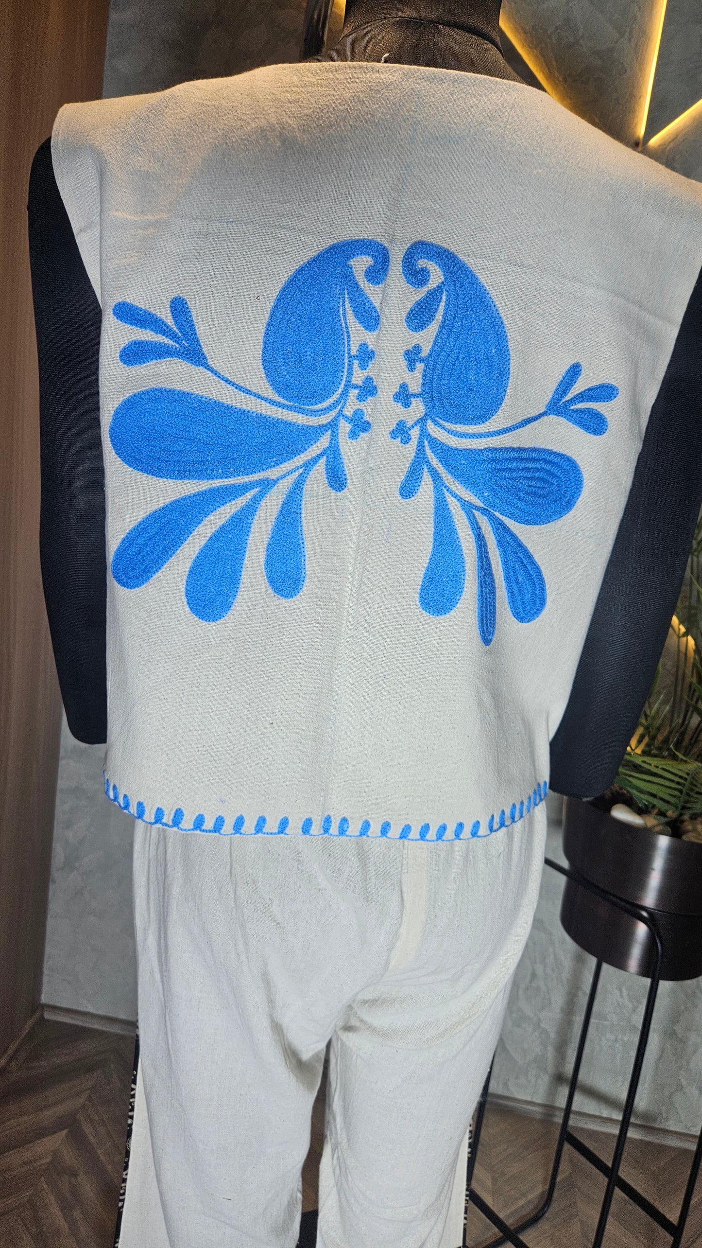 036-J-HOB Handcrafted Embroidered Boho Cotton Top – Made in India