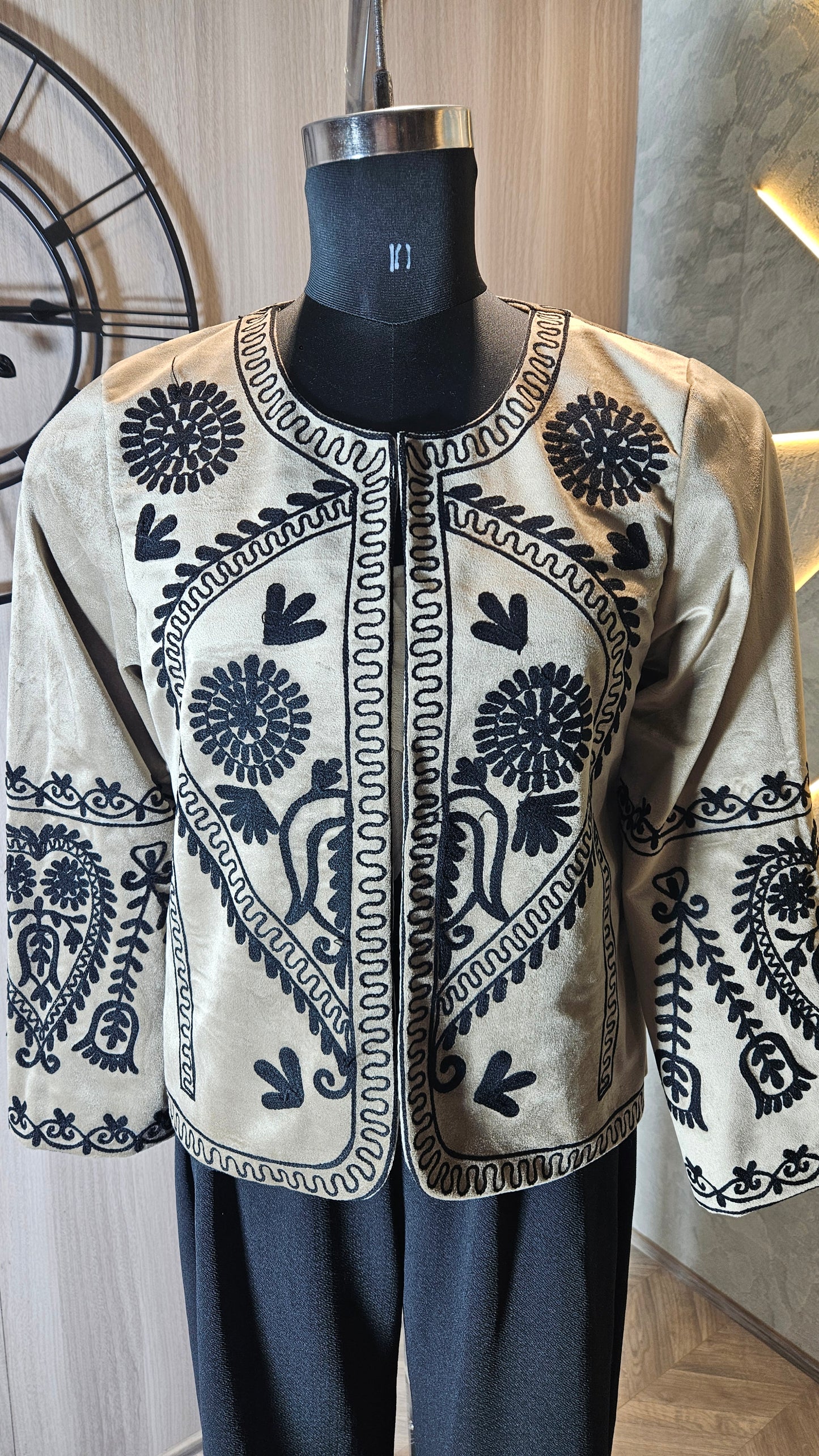 037-J-HOB Handcrafted Embroidered Boho Cotton Top – Made in India