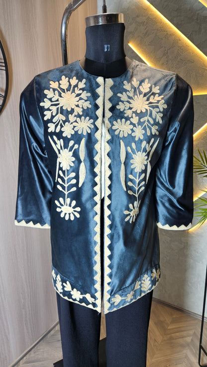 038-J-HOB Handcrafted Embroidered Boho Cotton Top – Made in India