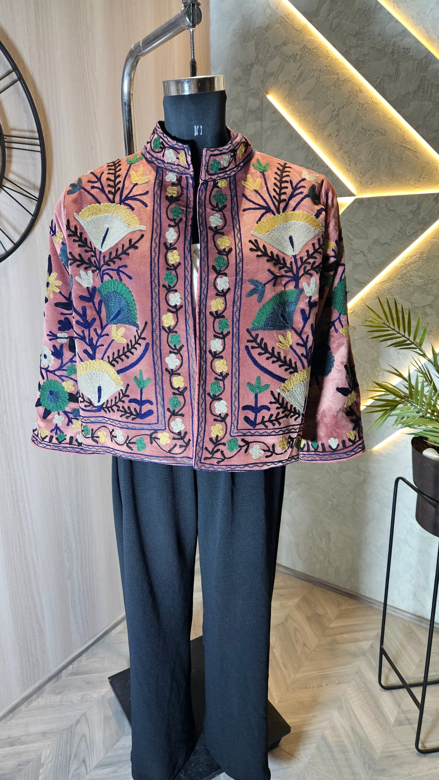 039-J-HOB Handcrafted Embroidered Boho Cotton Top – Made in India