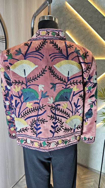 039-J-HOB Handcrafted Embroidered Boho Cotton Top – Made in India