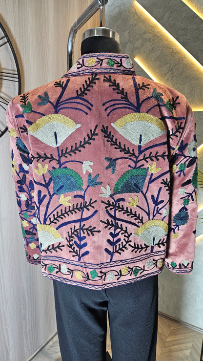 039-J-HOB Handcrafted Embroidered Boho Cotton Top – Made in India