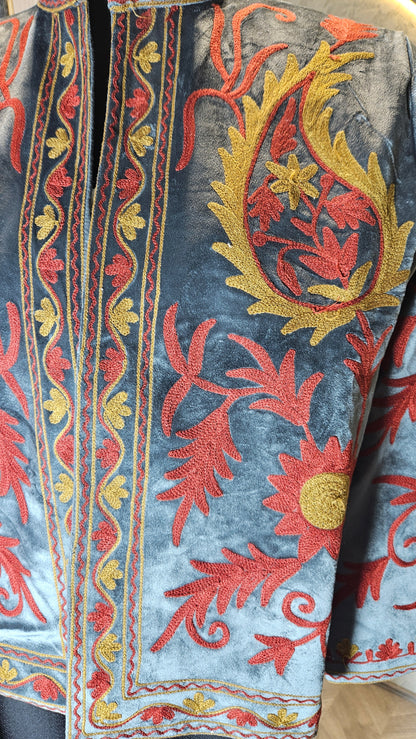 040-J-HOB Handcrafted Embroidered Boho Cotton Top – Made in India