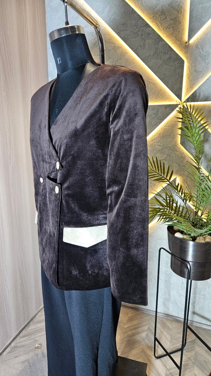 046-J-HOB Handcrafted Embroidered Boho Cotton Top – Made in India