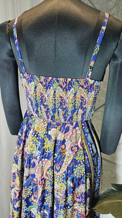 064-D-HOB Handcrafted Embroidered Boho Cotton Top – Made in India