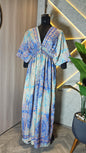 065-D-HOB Elegant Indian Boho Kaftan Maxi Dress – Made in India