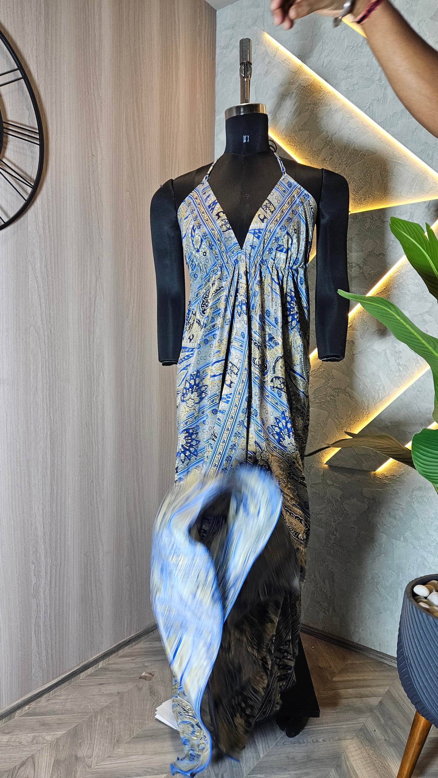 067-D-HOB Handcrafted Embroidered Boho Cotton Top – Made in India