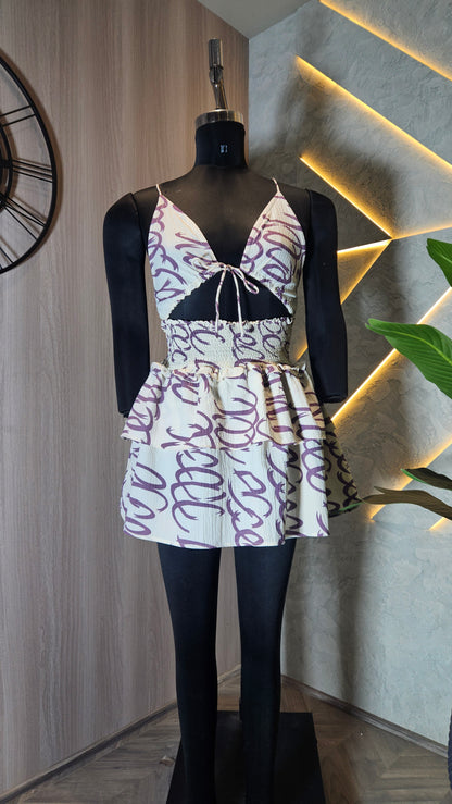 075-D-HOB Handcrafted Embroidered Boho Cotton Top – Made in India