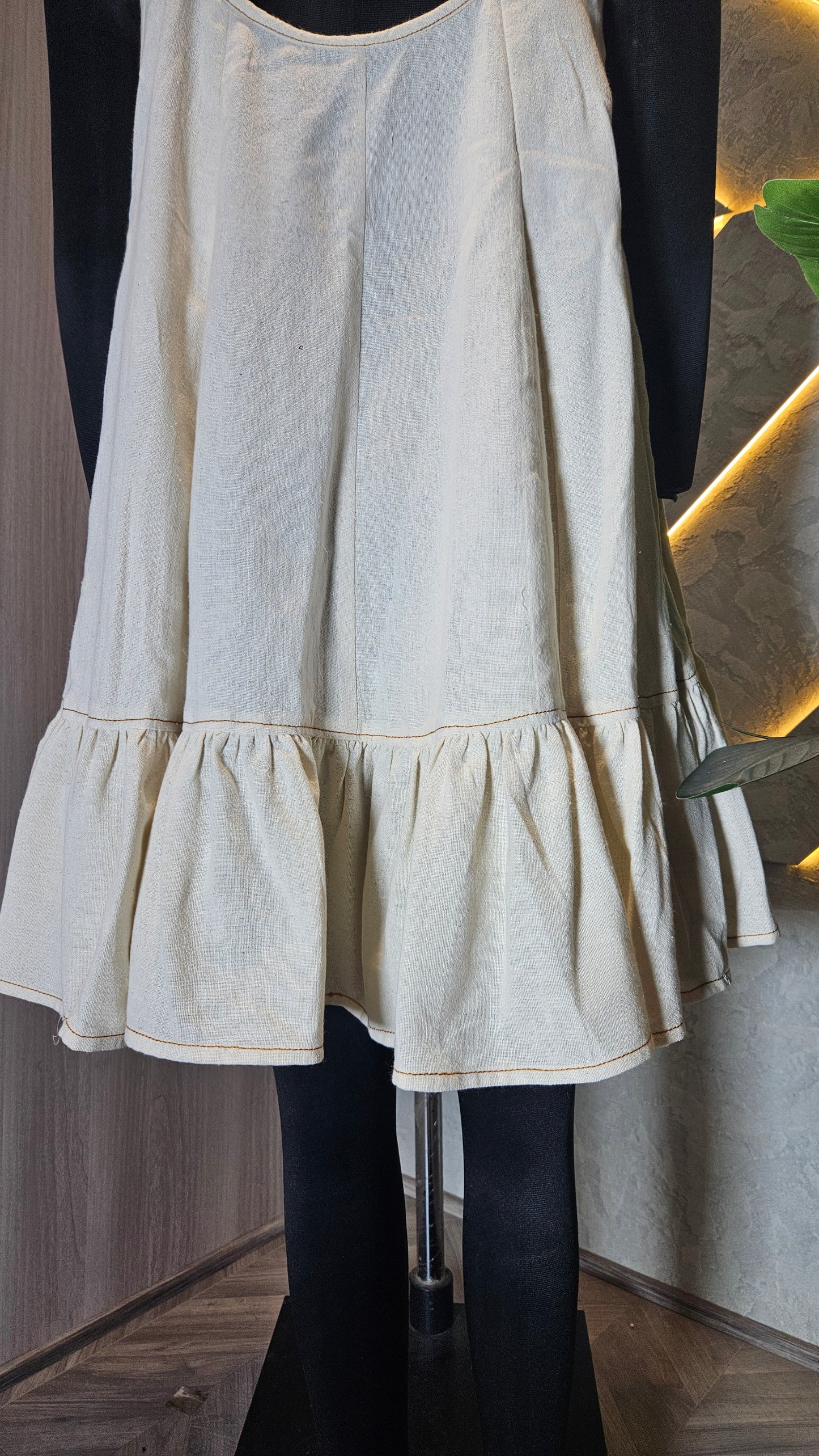 084-D-HOB Women’s Sleeveless Flared Cotton Tunic Top – Made in India