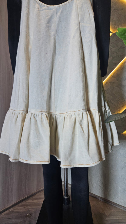 084-D-HOB Women’s Sleeveless Flared Cotton Tunic Top – Made in India