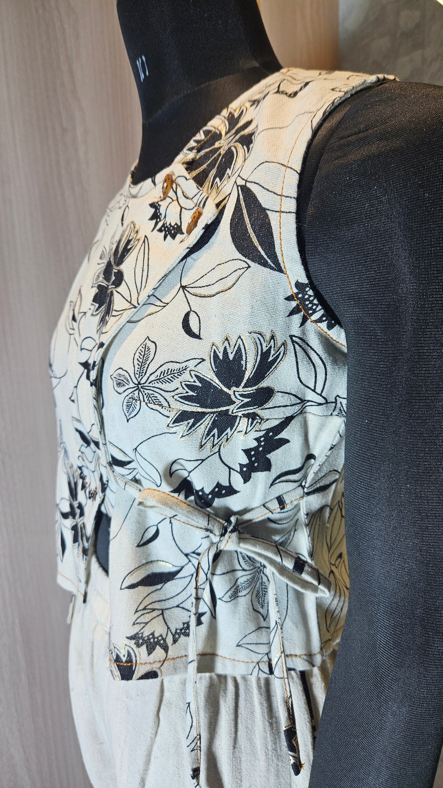 0128-T-HOB- Boho Bloom Women's Wrap Crop Top - Made in India