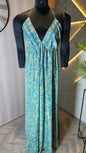 0134-D-HOB- Elegant Bohemian Maxi Dress with Paisley Print - Made in India