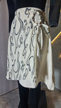 0142-SK-HOB- Handcrafted Cotton Blend Wrap Skirt with Abstract Print - Made in India